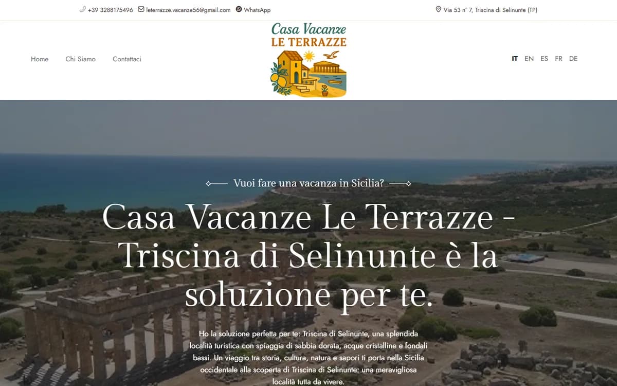 Il sito di Casa Vacanze Le Terrazze